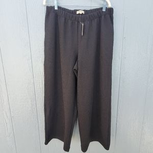 Madewell Wide Leg Pants in Dark Gray